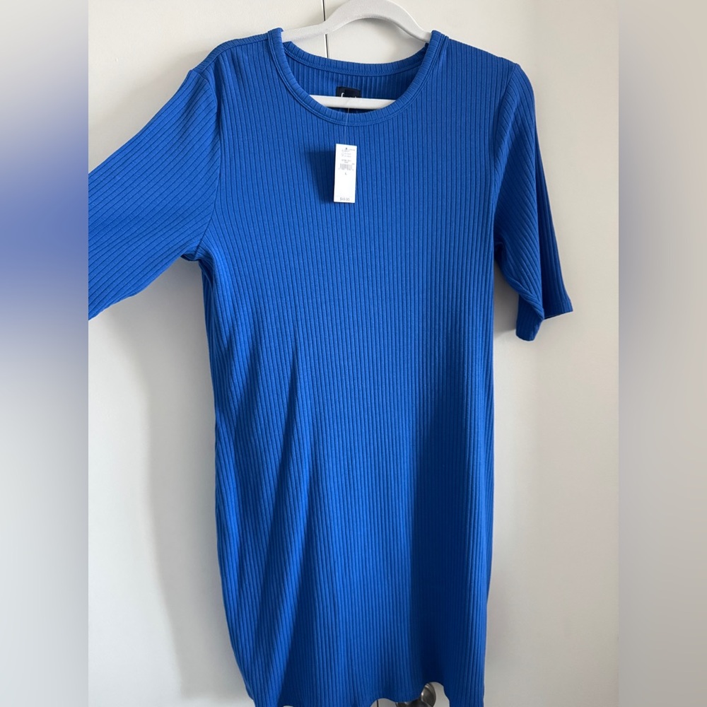 Gap Ribbed Fitted T-Shirt Dress